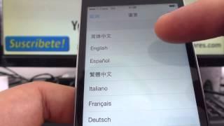 how do I change language from chinse to english iPhone 5s 5c 5 4s English Channeliphone