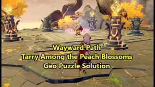 Geo Puzzle Solution for Wayward Path Tarry Among the Peach Blossoms - Genshin Impact Guides