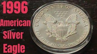 1996 American Silver Eagle Bullion coin facts! | Lowest Mintage & Coin values Raw and Graded MS70.