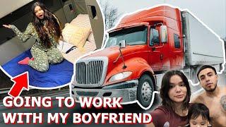 OVER NIGHT TRUCK DRIVING WITH MY BOYFRIEND FOR HIS JOB!! 