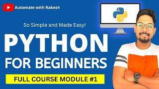 Python for Beginners - Full Course Module 1