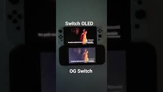 Nintendo Switch OLED vs Switch Screen Comparison!! #shorts