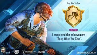 Reap What You Sow Hidden Achievement In PUBG Mobile