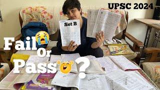 Did I fail UPSC PRE exam or pass ? UPSC pre marks*I woke up at 4:30AM for UPSC PRELIMS 2024 #upsc