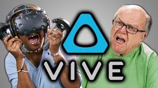 ELDERS REACT TO HTC VIVE (VR)