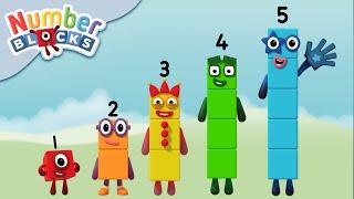 @Numberblocks- #BacktoSchool | Simple Adding with Numbers 1-5 | Learn to Count