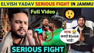 Elvish Yadav and Raghav Sharma FIGHT in Jammu | News Reporter Reaction on Elvish Yadav Jammu Fight