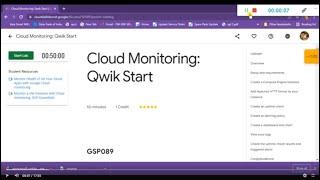 Cloud Monitoring: Qwik Start | [GSP089]