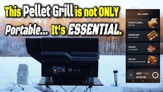 ASMOKE Essential PORTABLE PELLET GRILL - with BIG GRILL Features!