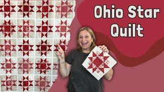 Make a Ohio Star Quilt Block with a TWIST!