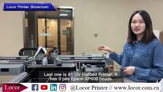 Best Sller 30cm/60cm uv dtf printer in Locor display room