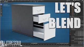 Let's Blend [03] -{ DRAWERS }- -{ Slow and steady }- -Blender 2.83
