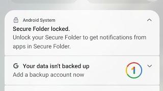 how to stop samsung secure folder notification