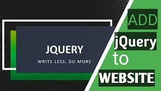 2.How to add jQuery to your website | jQuery Syntax | Explained in Hindi