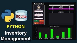 INVENTORY MANAGEMENT SYSTEM PYTHON CUSTOMTKINTER MODERN TKINTER PROJECT WITH SQLITE3 DATABASE