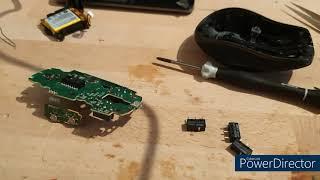 DIY fix Logitech MX Anywhere 2 ghost double click / left click / defective mouse button.