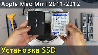 Apple Mac Mini 2011- 2012 Как установить SSD или замена жесткого диска