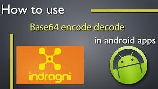 How to use Base64 encoder decoder in android apps