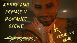 Cyberpunk 2077: KERRY + FEMALE V Romance Scene on Yacht (Boat Drinks)