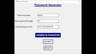 Password Generator #virulshorts #passwordgenerator #python #tkinter