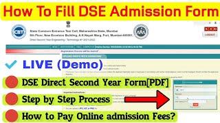 How to Fill DSE Admission Form 2021-22 Direct Second Year Admission Process