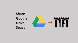 How to share google drive storage with  family or other people