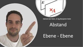 Abstand Ebene -  Ebene    - Hesse Normalenform - Daheim bei Heim