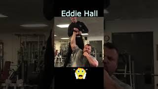 Eddie Hall lifts a man with one hand