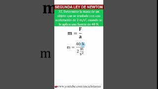 EJERCICIO – SEGUNDA LEY DE NEWTON (parte 32)