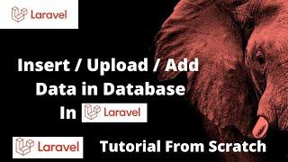 Laravel How To Insert / Upload / Add Data In Database | Laravel Tutorial Step By Step .