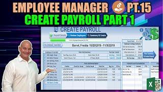 How To Create A Full Payroll in Excel Pt.1 [Employee Manager Part 15]