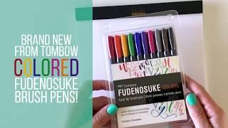 Honest Colored Tombow Fudenosuke Review - Amanda Arneill | Hand Lettering