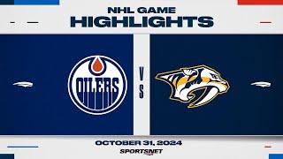 NHL Highlights | Oilers vs. Predators - October 31, 2024