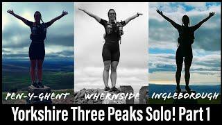 Yorkshire Three Peaks Solo. Pen-y-ghent. Ribblehead Viaduct. Running the 3 Peaks - Part 1 of 2