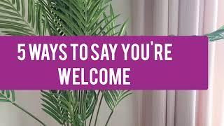 Don't say "You,re welcome"! Best Response to THANK YOU //Only English/English lessons