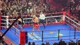 Usyk vs Fury Round 5 Crowd Reaction  #boxing #usykfury2