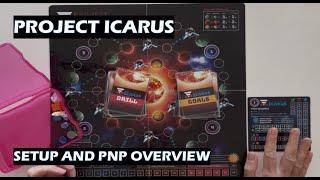 Project Icarus board game setup and PnP overview