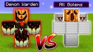 Demon Warden VS All New Golems Battle Minecraft ▶