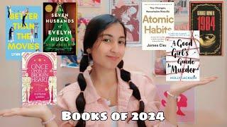 Books I Read in 2024  | Hits, Misses & Favourites!