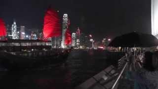 Hong Kong. Victoria harbor. Aqua Luna