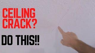 Ceiling Crack Fix THAT ACTUALLY WORKS!!!