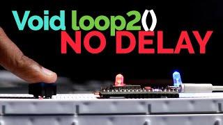 2 Parallel Loops on ESP32 No Delay using Arduino IDE