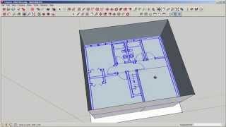 SketchUp: Two-Story Interior PART 2 (AutoCAD Import)