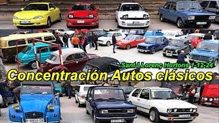 Concentración coches clásicos Sant LLorenç Hortons. Autos míticos antiguos. Cars and coffee.