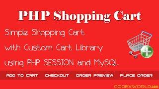 PHP Shopping Cart with MySQL using SESSION