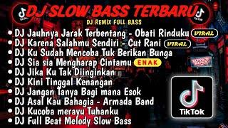 DJ SLOWBASS TERBARU 2024 DJ VIRAL TIKTOK FULL BASS DJ JAUHNYA JARAK TERBENTANGDJ SALAHMU SENDIRI