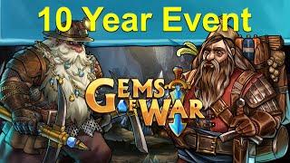 Gems of War: Event Objectives | 10 Year Anniversary Event, Dwarf Week, Weekly Teams