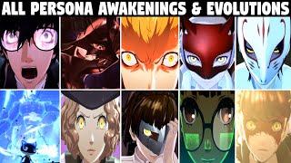 Persona 5 Royal [4K 60FPS] - ALL Persona Awakenings & Evolutions