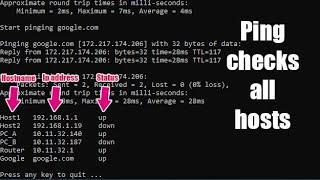 How to ping multiple ips at the same time