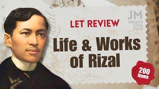 Life and Works of Rizal: LET Review (Drill) 200 Items